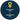Ein rundes, dunkelblaues Icon mit einem gelben weiblichen Geschlechtssymbol (Kreis mit Kreuz darunter) oben. Darunter steht der weiße Text: "Frauenquote 39% im Management 45%". Der Hintergrund ist transparent.